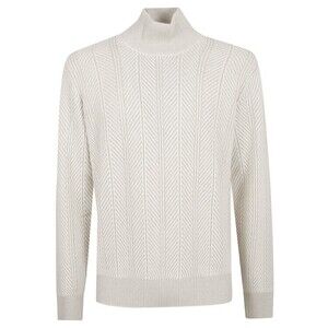 Brunello Cucinelli Turtleneck Sweater In Fine Herringbone Weave - NWT